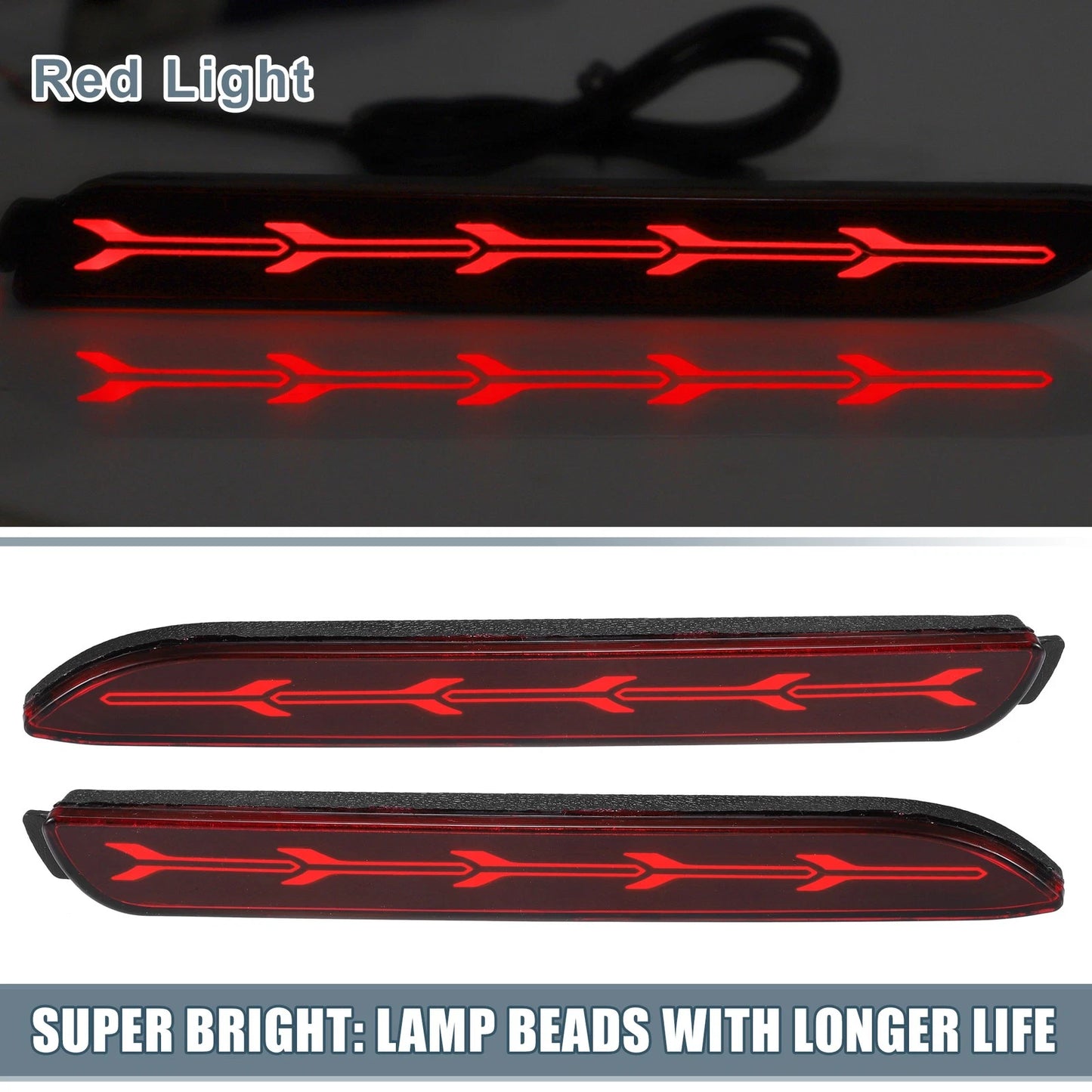 Rear Bumper Reflector Lights  for Toyota Camry (2006-2014) Red
