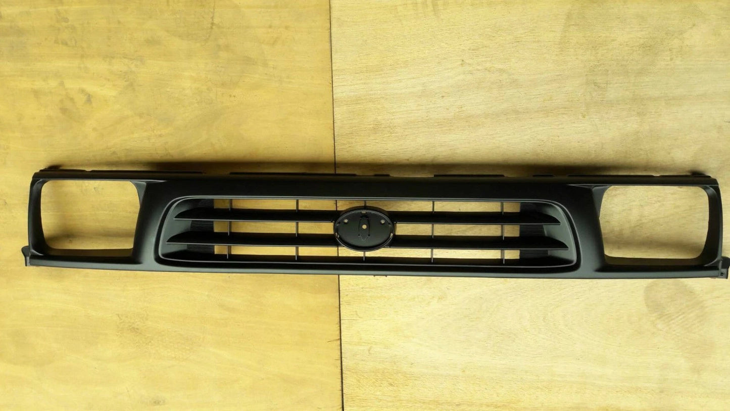 Grill for Toyota Hilux 2WD Workmate (1997-2001) - Matt Black, with Clip
