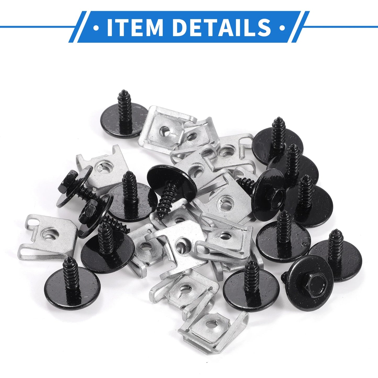 Set Car Fender Liner Splash Shield Bumper Cover Screw for BMW 1 Series M (2011)