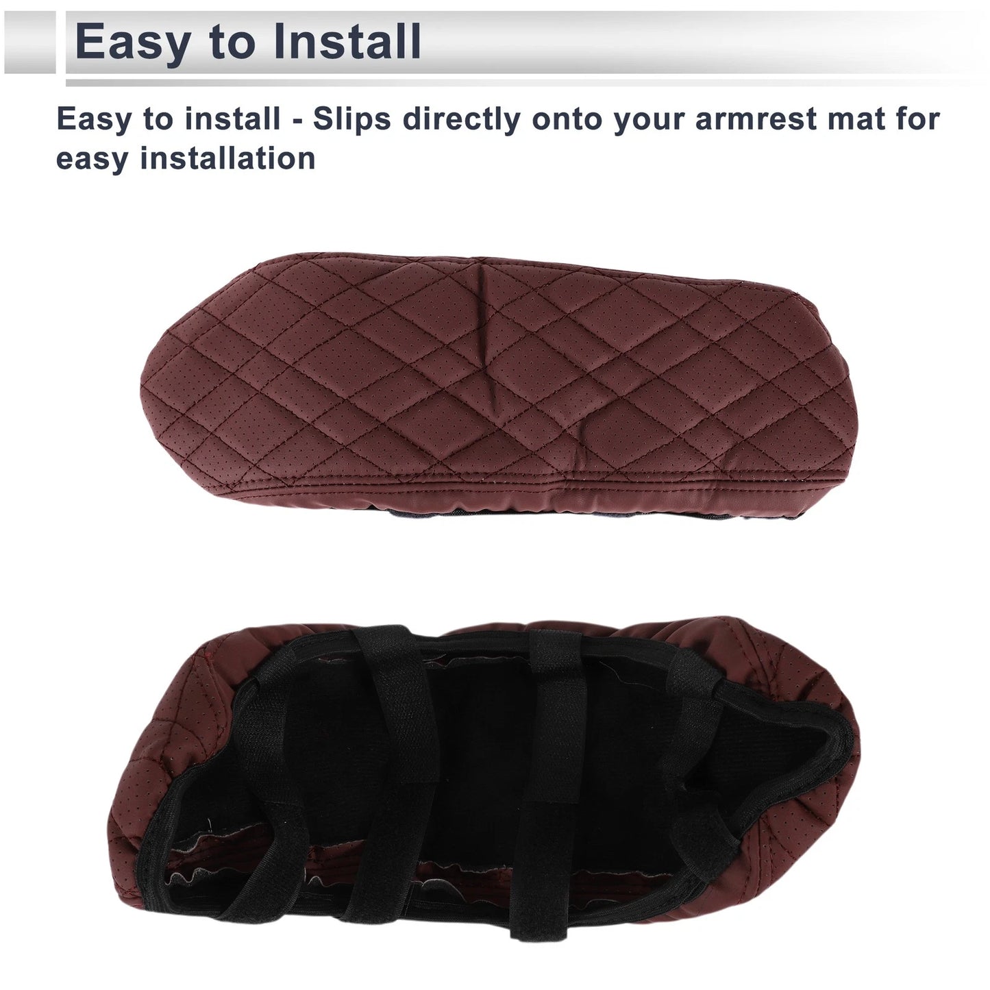 Car Center Console Cover for BMW X1 2023-2024 Wine Red 1 x Cover
