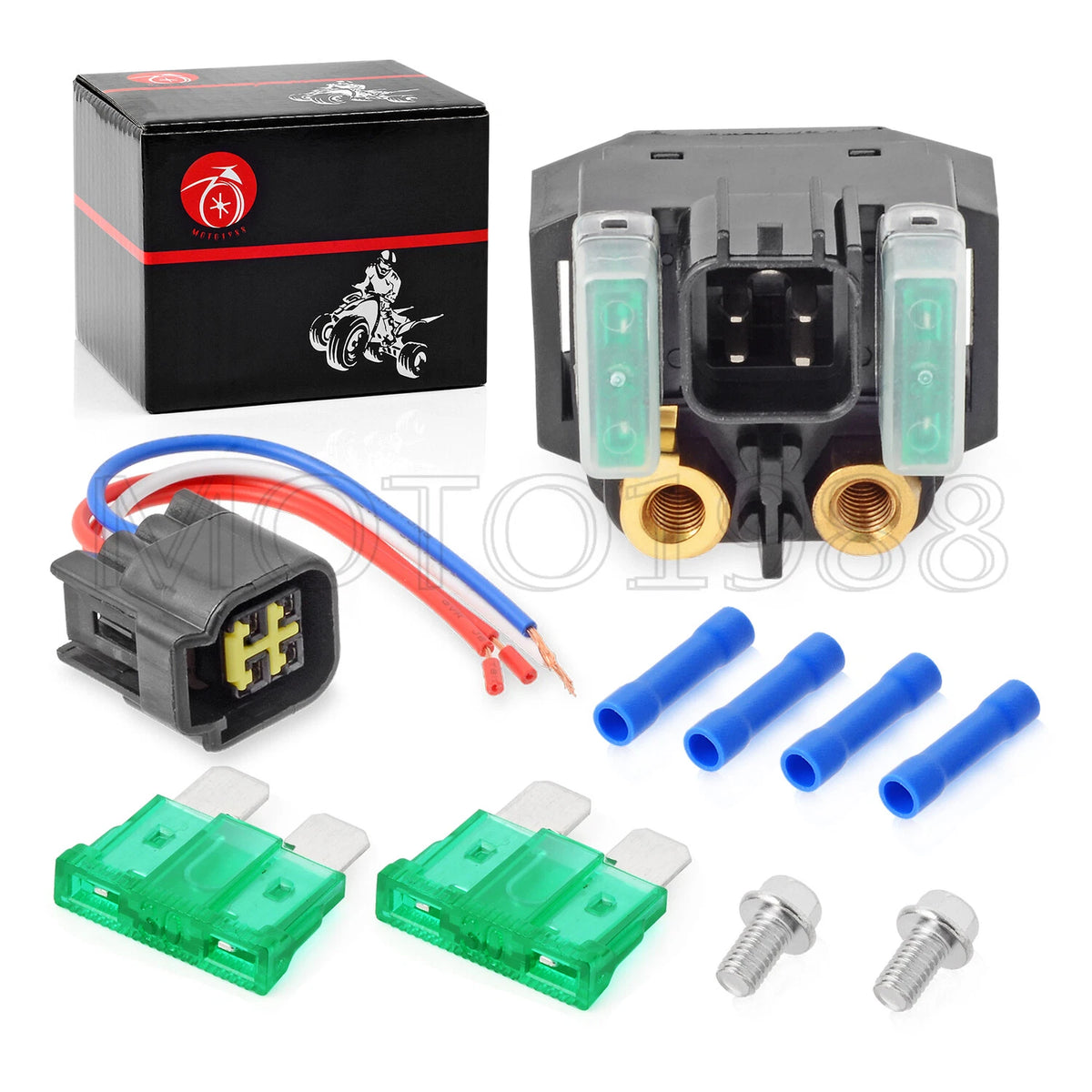 Starter Solenoid Relay & Plug for Yamaha XVS950/XVS650/YXZ1000/XSR700/XSR900