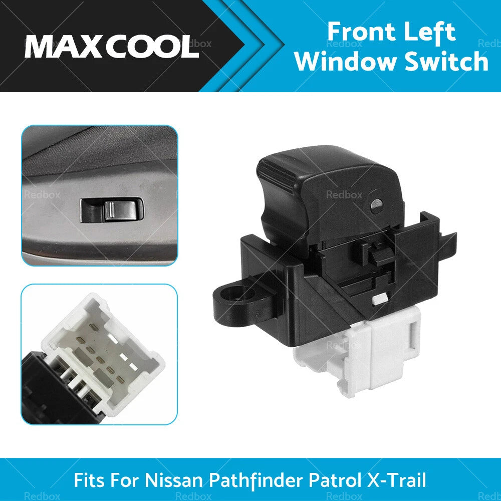 Front Left Window Switch for Nissan Pathfinder, Patrol, X-Trail (2005-2012)