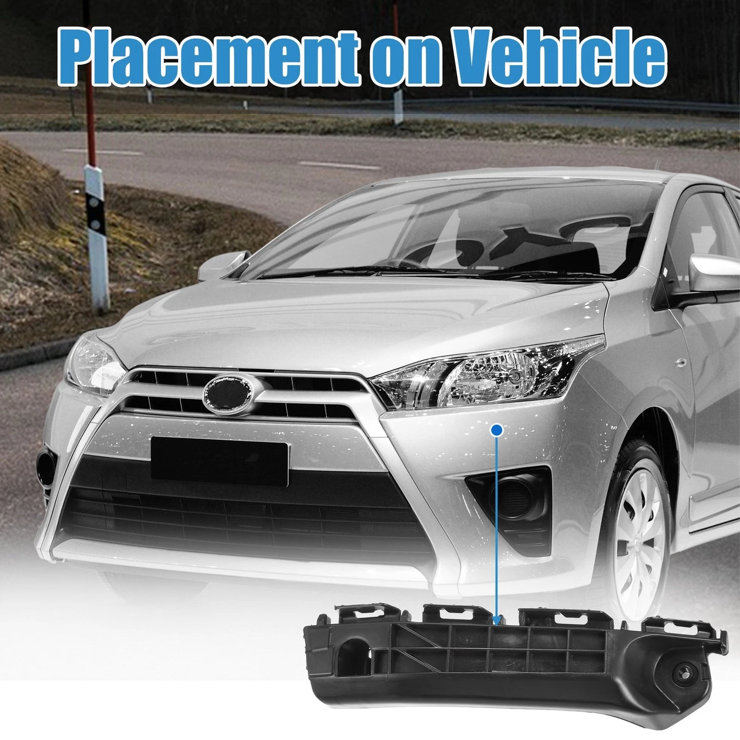 Right Side Front Bumper Bracket for Toyota Yaris (2012-2014)