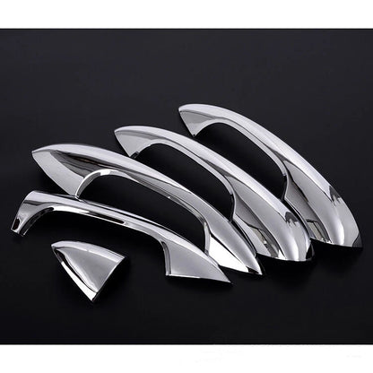 4pcs Chrome Outer Door Handle Cover Trim Fit for Benz C W204 2015-2017