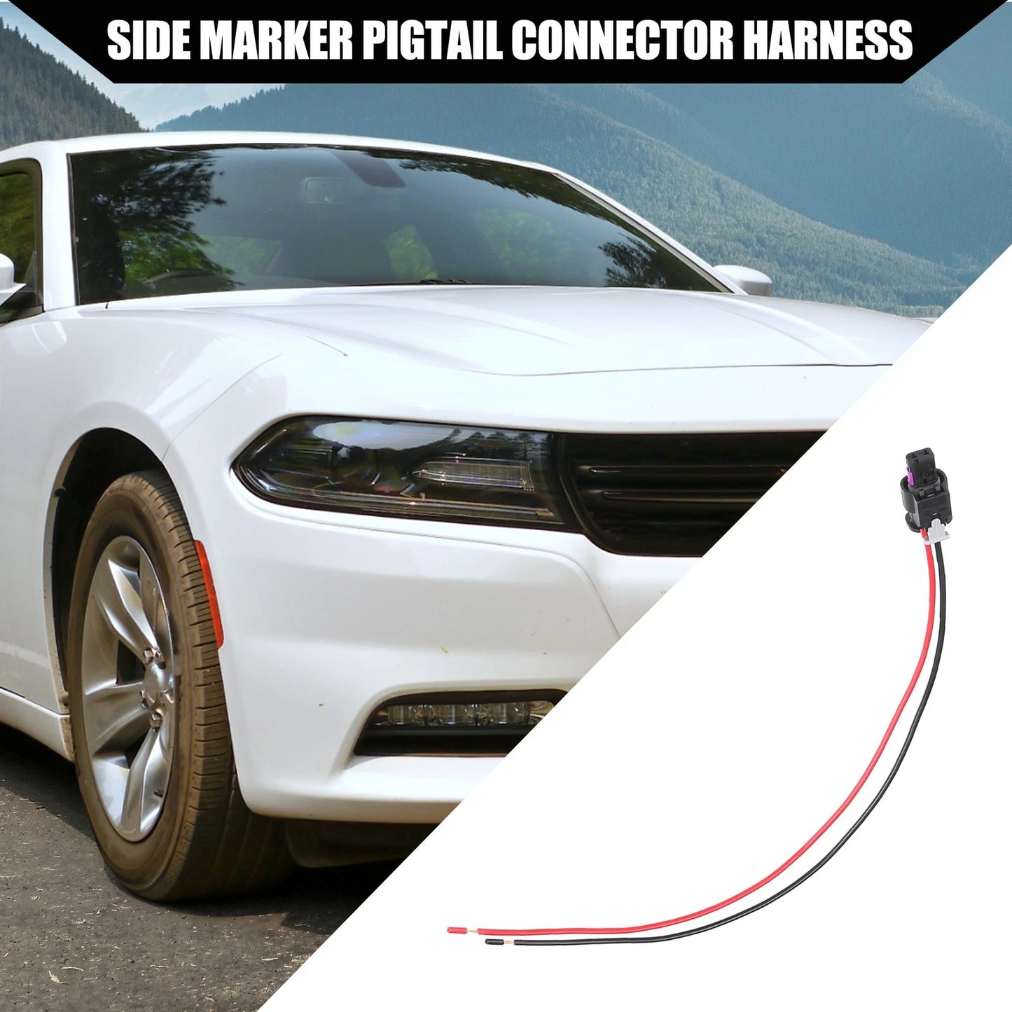 Car Side Marker Pigtail Connector Harness for Dodge Charger (2015-2022)