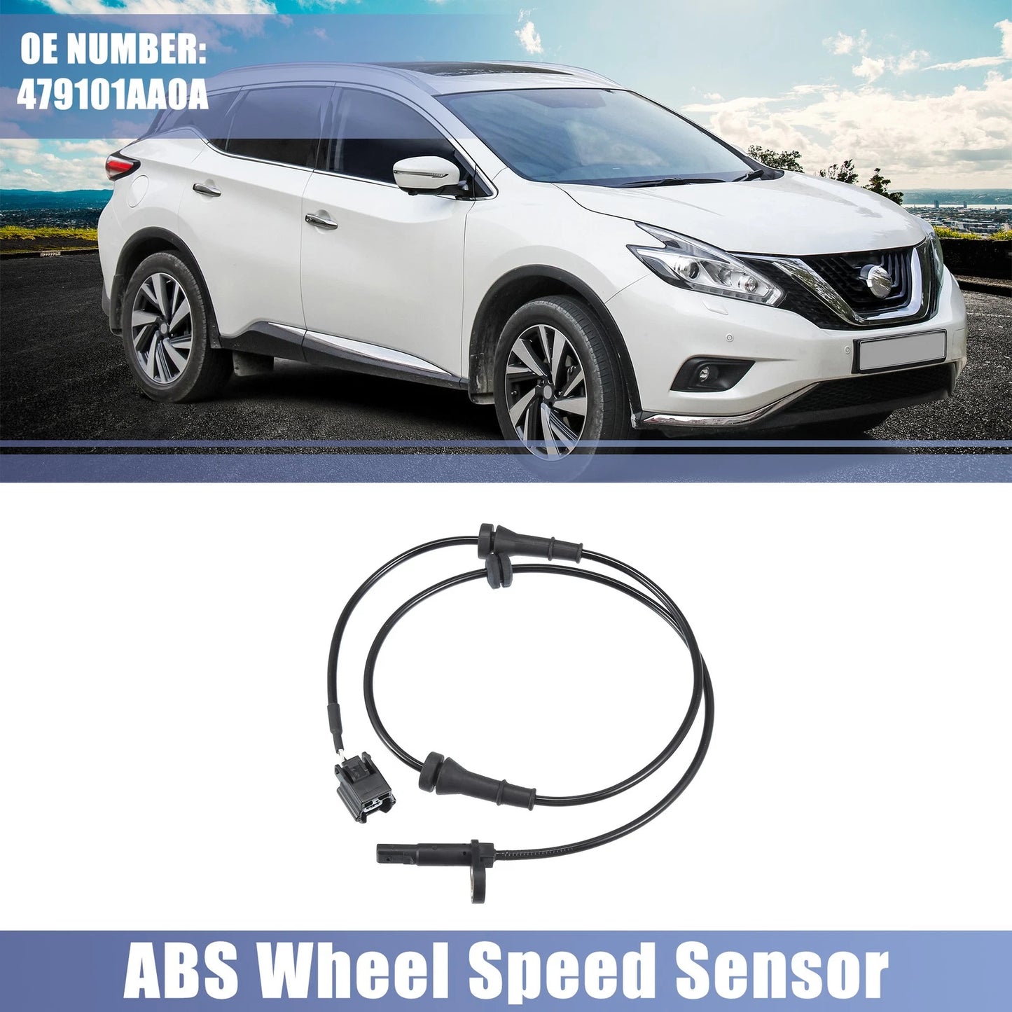 Front Left Right ABS Wheel Speed Sensor for Nissan