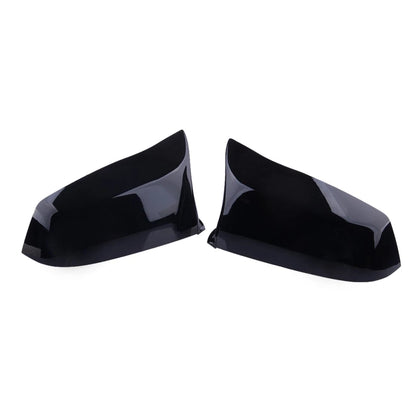 2 x Gloss Black Rear View Mirror Cover Caps for BMW 5 6 7 E60 E61 E63