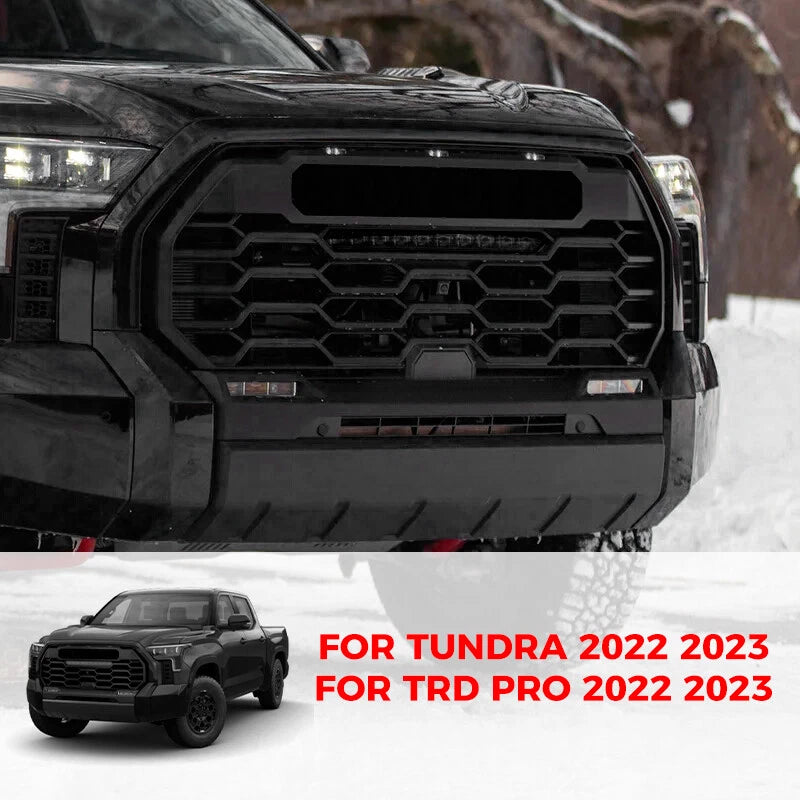 LED Bar & 3 Amber Lights for 2022-2024 Toyota Tundra PRO Grille