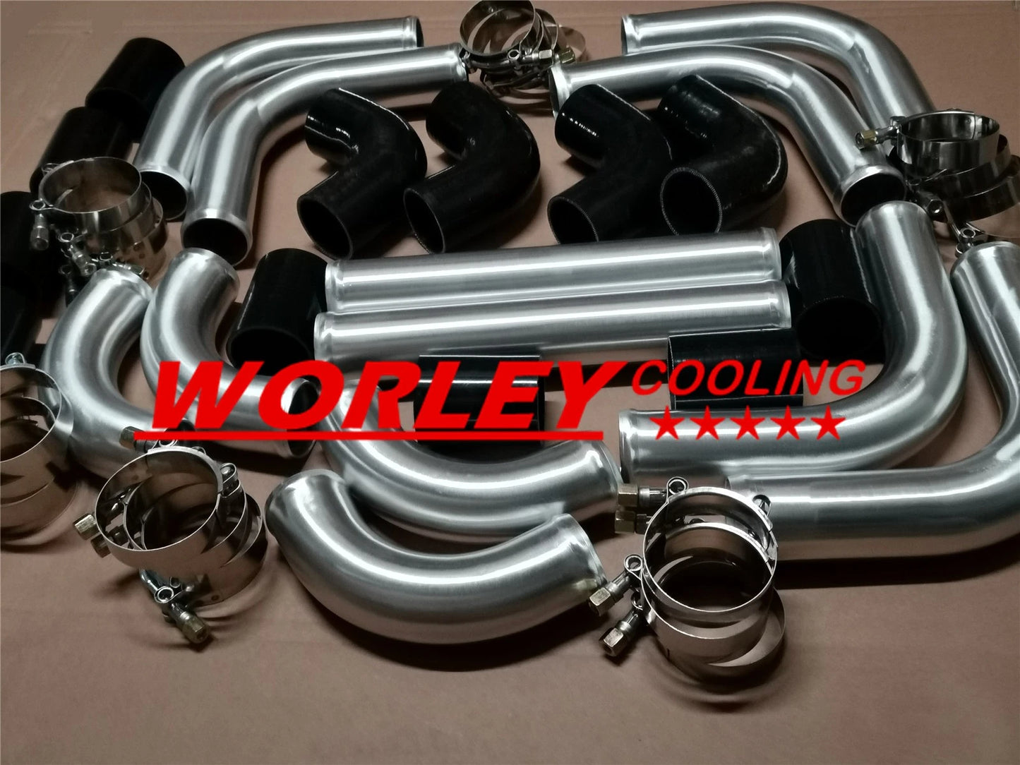 Intercooler 450x300x70mm with 76mm Piping & Silicone Hose for CA