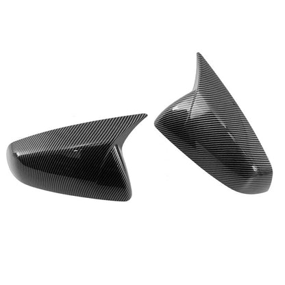 Carbon Style OX Horn Rear View Wing Mirror Cover Cap for Cadillac SRX (2010-2016)