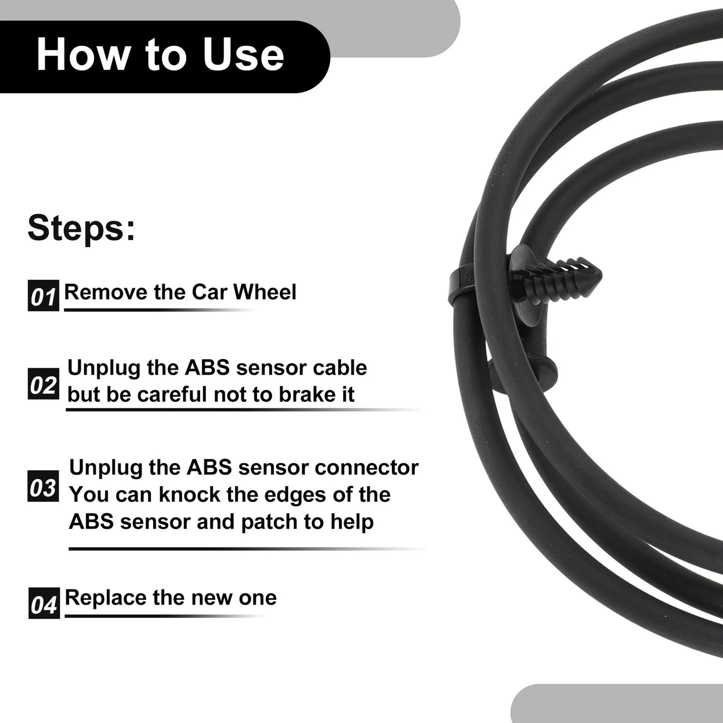 ABS Wheel Speed Sensor for Jeep Grand Cherokee (1999-2004) 1 x Rear Left