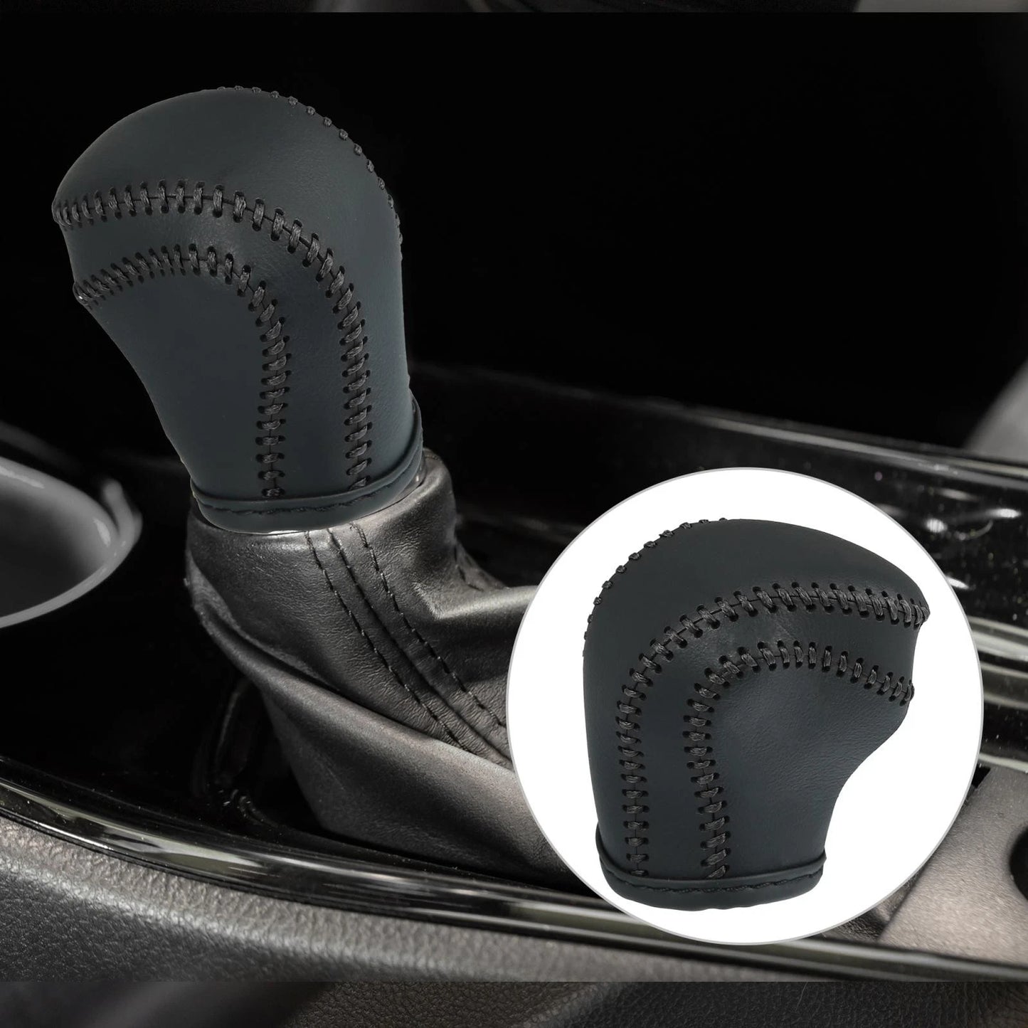 Black Gear Shift Knob Cover for Toyota C-HR (2017-2021)