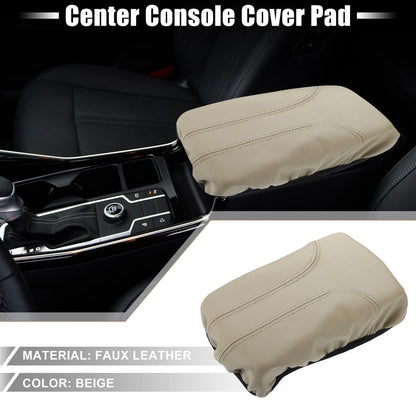 Beige Center Console Armrest Cover Trim for Nissan Rogue (2014-2020)
