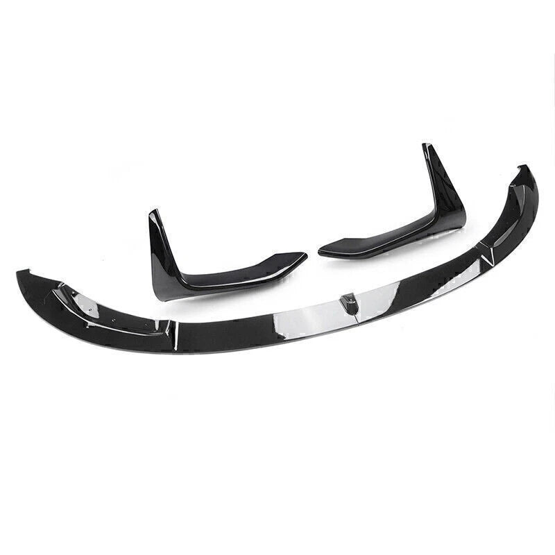 Front Bumper Lip Spoiler Splitter & Side Canard for BMW F80 M3 F82 (2015-2020)