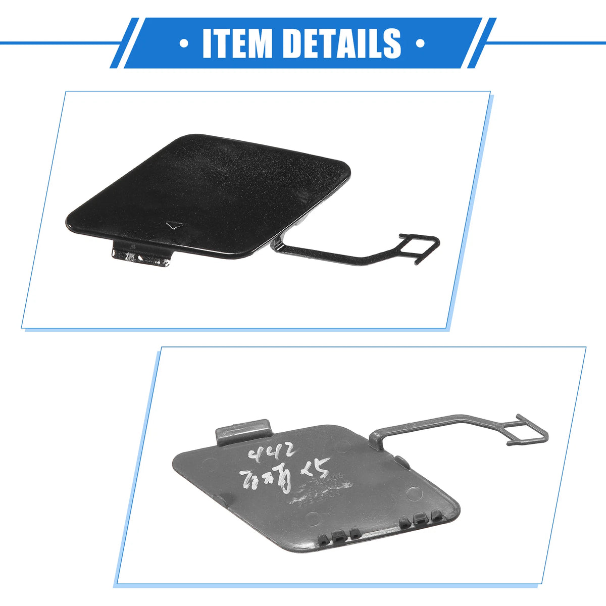 Rear Bumper Tow Hook Eye Hole Cover for BMW 3 F30 (2012-2015) Black