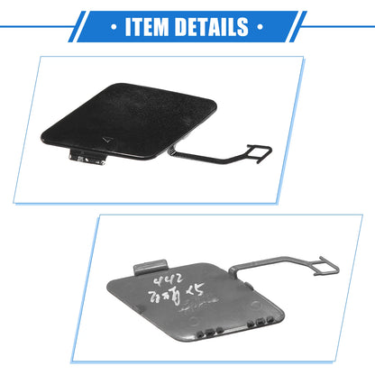 Rear Bumper Tow Hook Eye Hole Cover for BMW 3 F30 (2012-2015) Black
