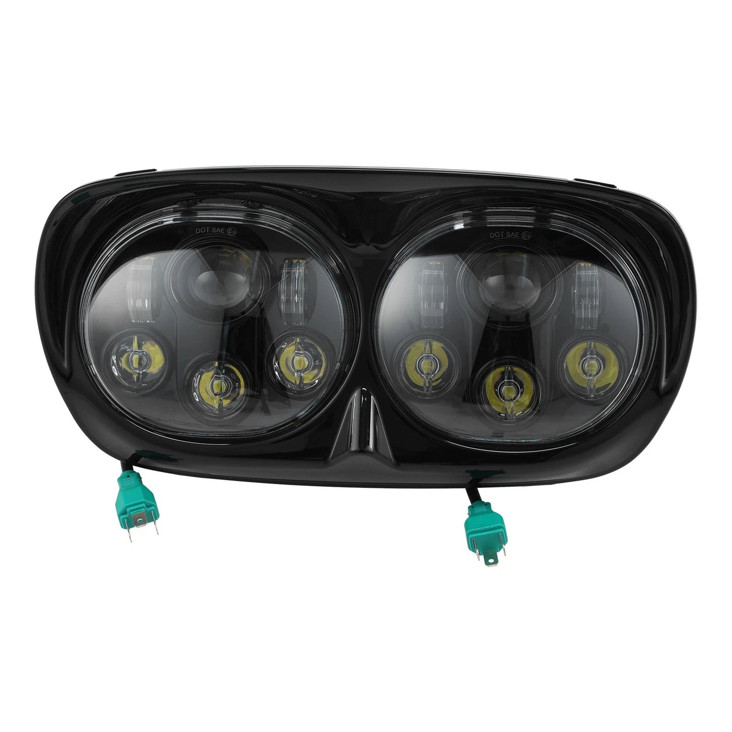 5 3/4" Dual LED Front Headlight for Harley Road Glide (1998-2013)