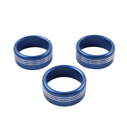 Blue AC Climate Control Knob Ring Covers for Subaru Forester XV Crosstrek WRX