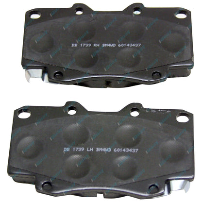 2 Front Slotted Disc Rotor for Hilux 4x4 KUN25 KUN26 GGN25 Brake Pads