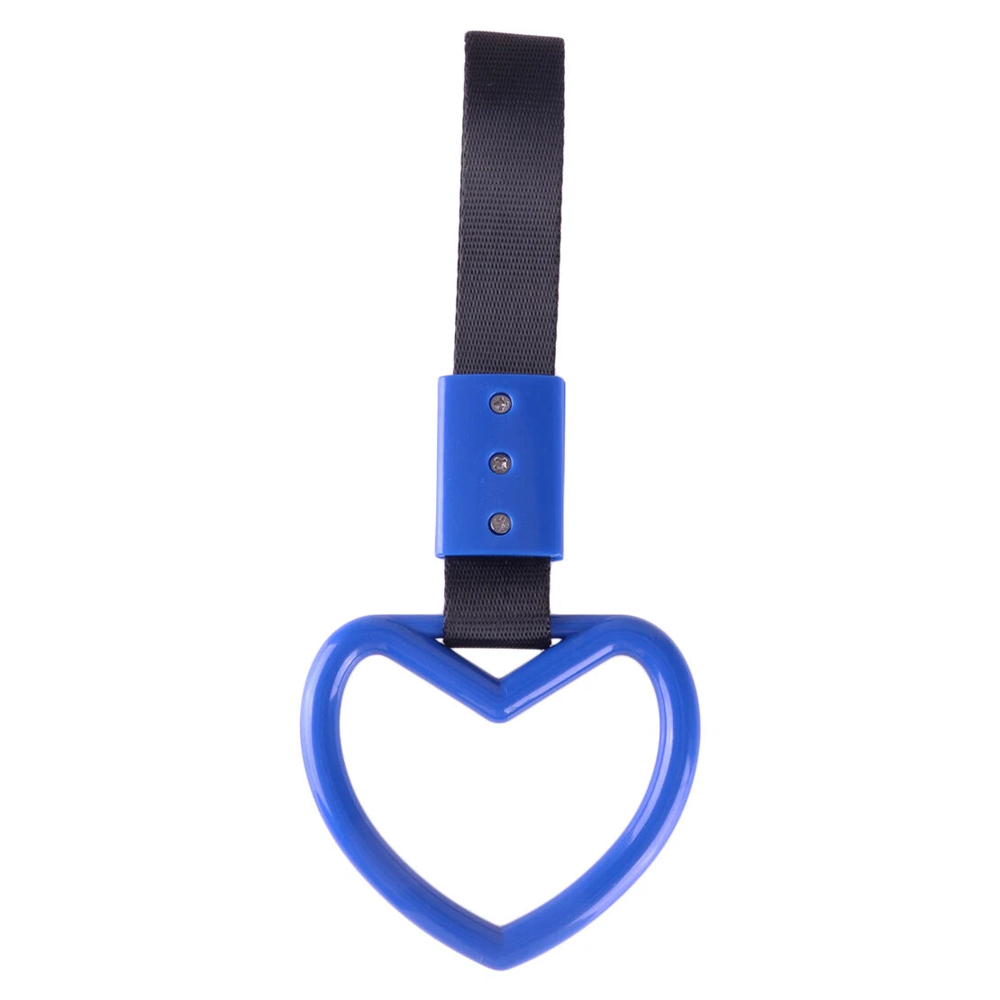 Heart Blue Tsurikawa Ring Handle Strap Charm for Universal Drift Car