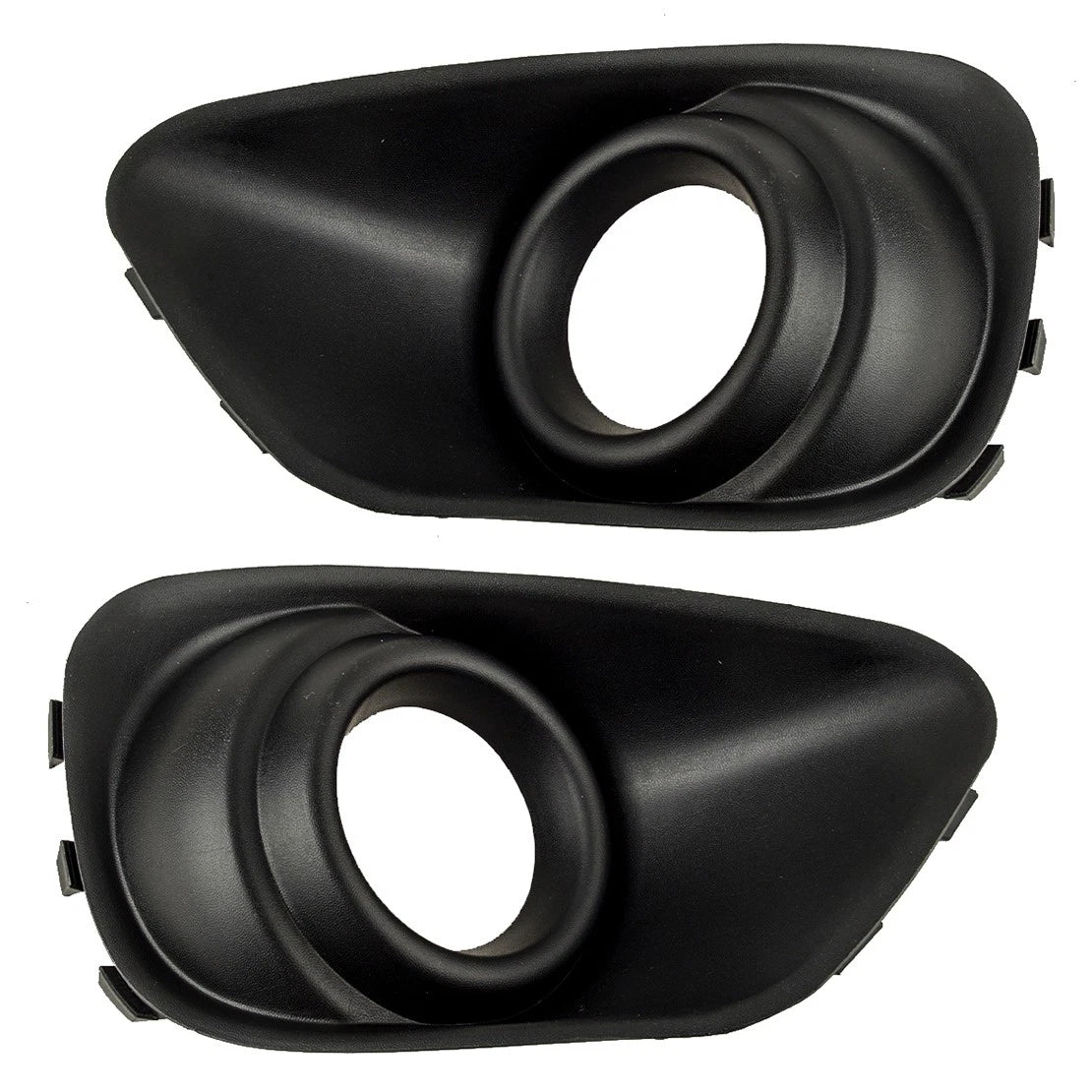 Black Front Fog Light Bezel Cover for 2011-2017 Jeep Compass (2011-2017)