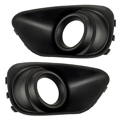 Black Front Fog Light Bezel Cover for 2011-2017 Jeep Compass (2011-2017)