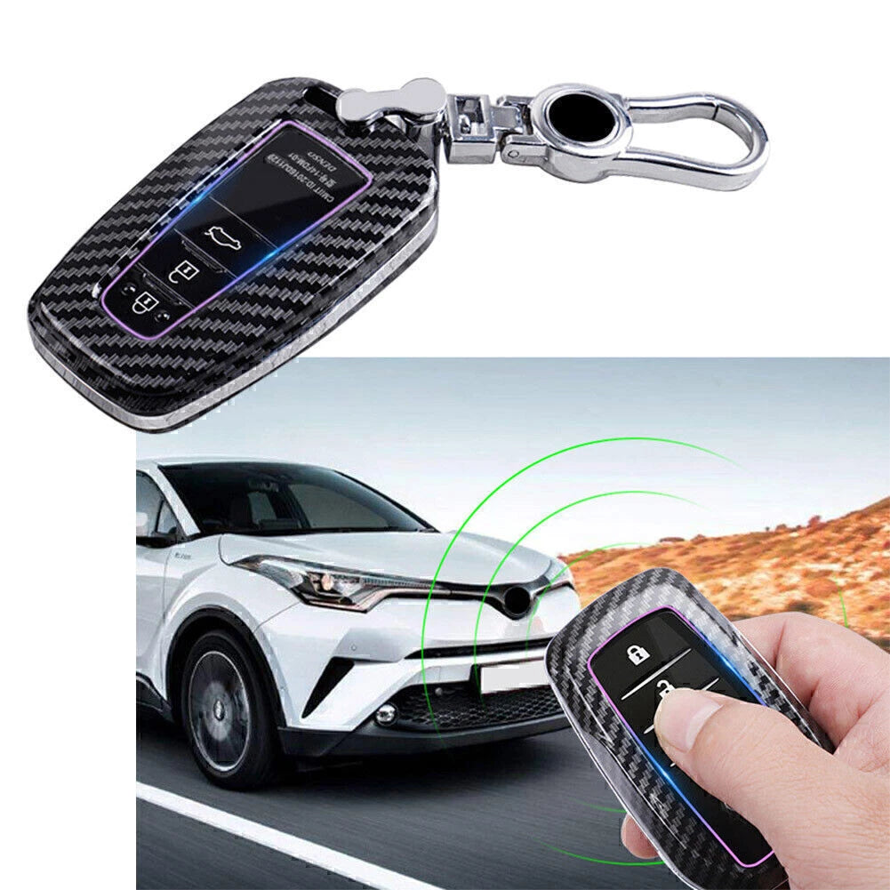 Remote Key Fob Case for Toyota Camry, Corolla, C-HR, Prado, RAV4, Prius