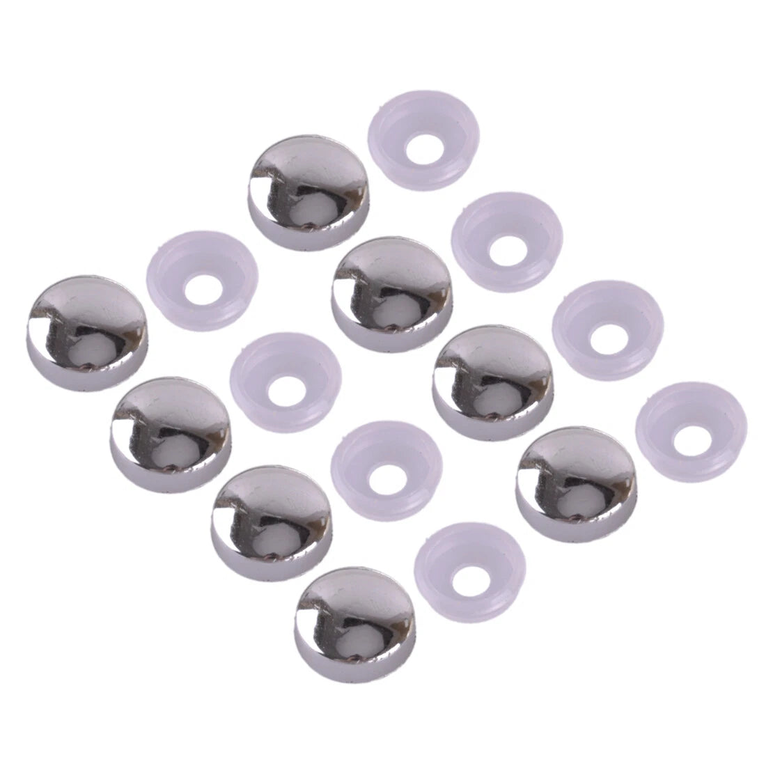 Rustproof License Plate Screws & Caps for Auto Security - Fastener Kit