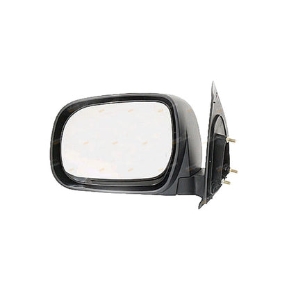 Left Black Manual Side Door Mirror for Toyota Hilux (2005–2015)