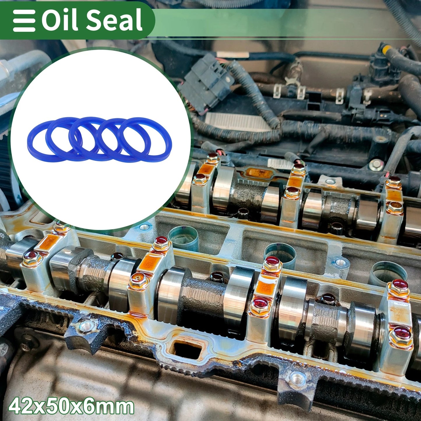 Oil Seal / 42x50x6mm / Seal Ring Rotary Shaft Seal TPU for Make Model