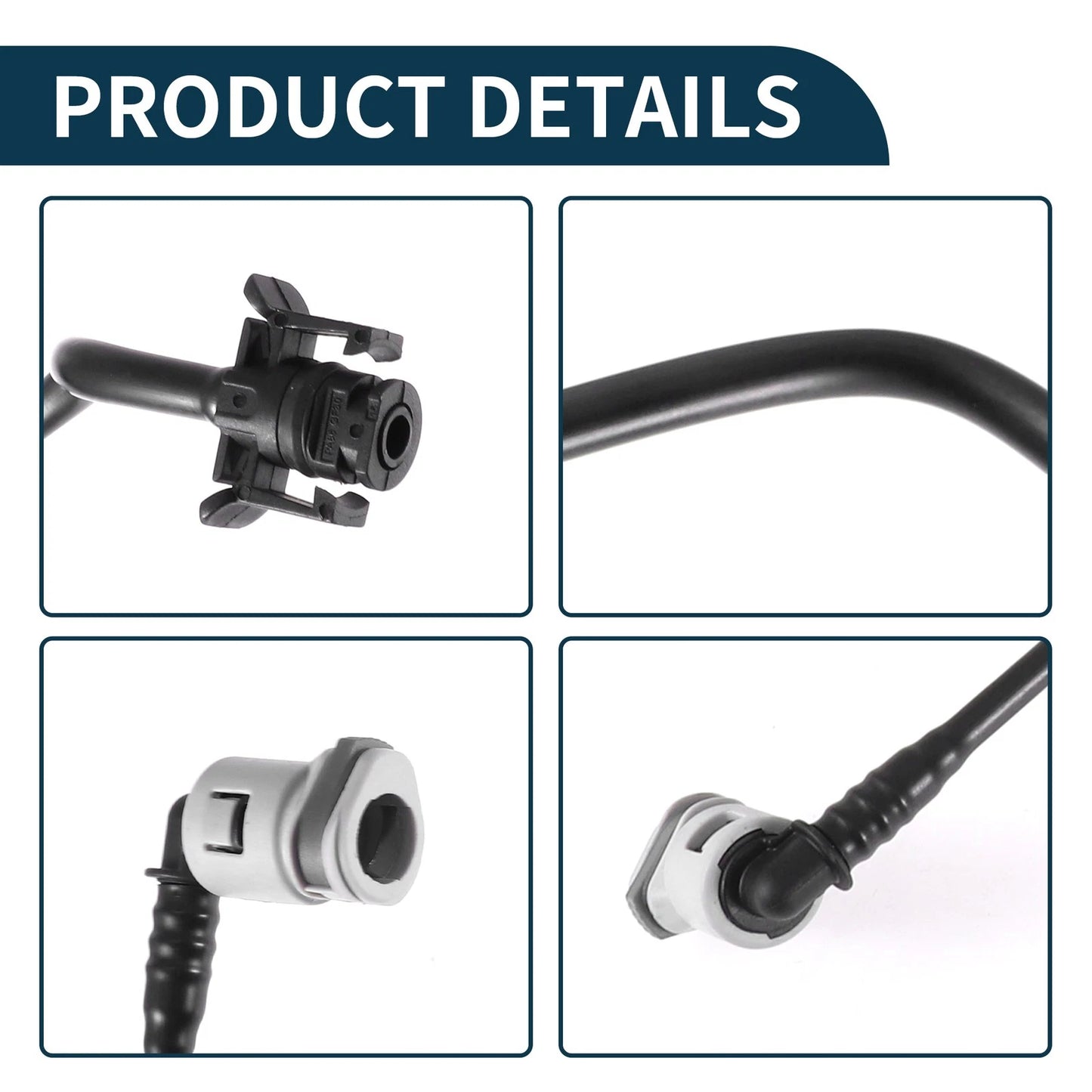 Radiator Hose Coolant Pipe for Volvo XC60 (2010-2014) Black Plastic 1 Pcs