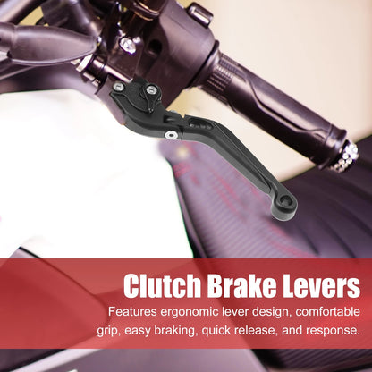 Motorcycle Brake Clutch Levers 1 Pair Folding for Honda PCX125 (2021) Black