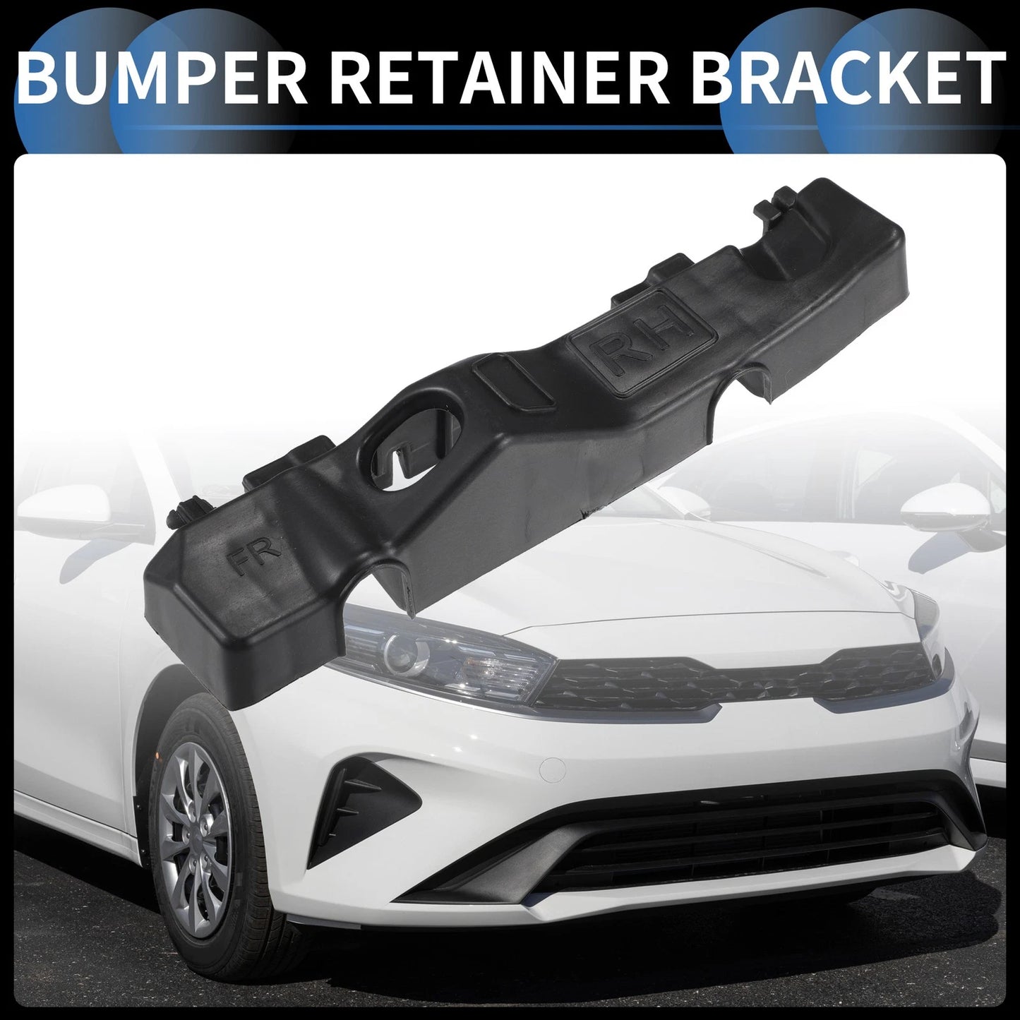 Right Front Bumper Retainer Bracket for Kia Forte (2019-2021)