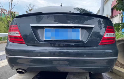 M4 Style Rear Trunk Spoiler for 2008-2014 Mercedes C Class W204 Sedan ABS Black
