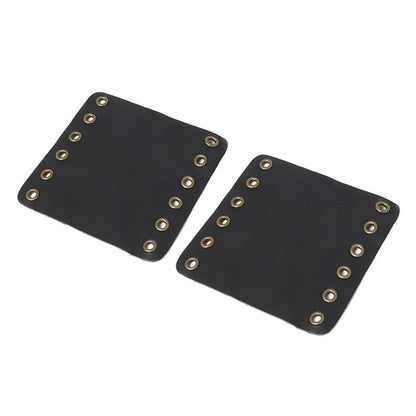 22mm Leather Hand Grips Covers for Universal Motorcycle - Black
