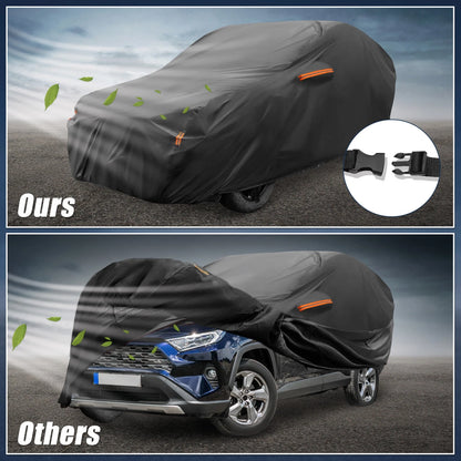 Waterproof Aluminum Film Car Cover for Toyota RAV4 (2012-2022) Black