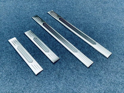 Steel Outer Door Sill Scuff Plates for Nissan Rogue (2021-2023)