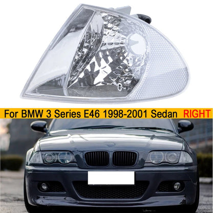 Clear Corner Parking Signal Lights for BMW E46 3-Series Sedan (1999-2001)