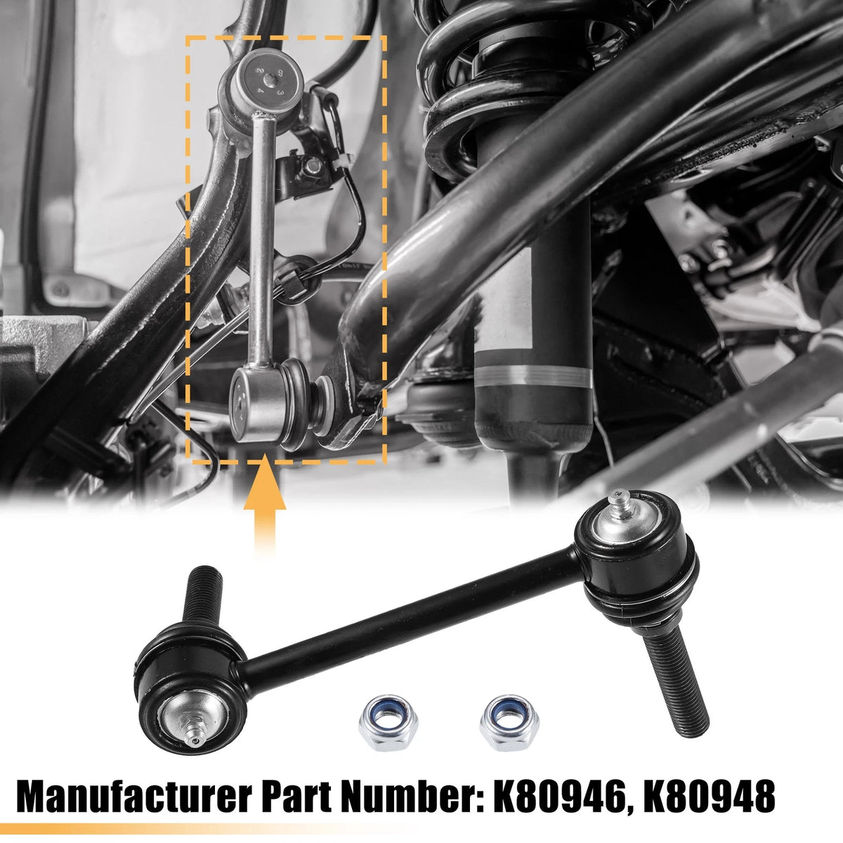 2 x Front Sway Bar Links End Link for Toyota Tacoma (2005–2019)