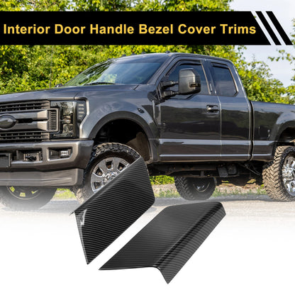Carbon Fiber Door Panel Handle Covers for Ford F-150 (2021-2024)