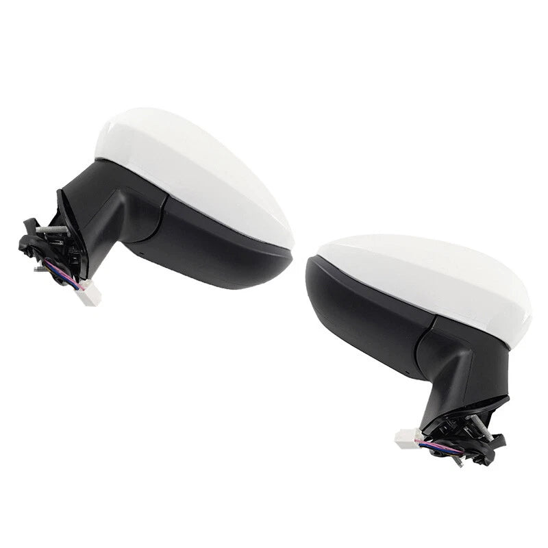 White Power Heated Side View Wing Mirror Assembly for Toyota Corolla (2019-2024)