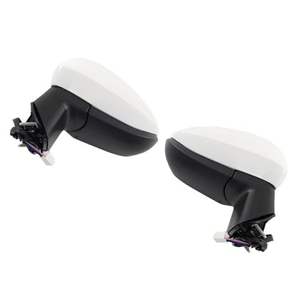 White Power Heated Side View Wing Mirror Assembly for Toyota Corolla (2019-2024)