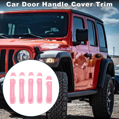 Door Handle Cover Trim for Jeep Wrangler JL (2018-2023) - Pink 1 Set