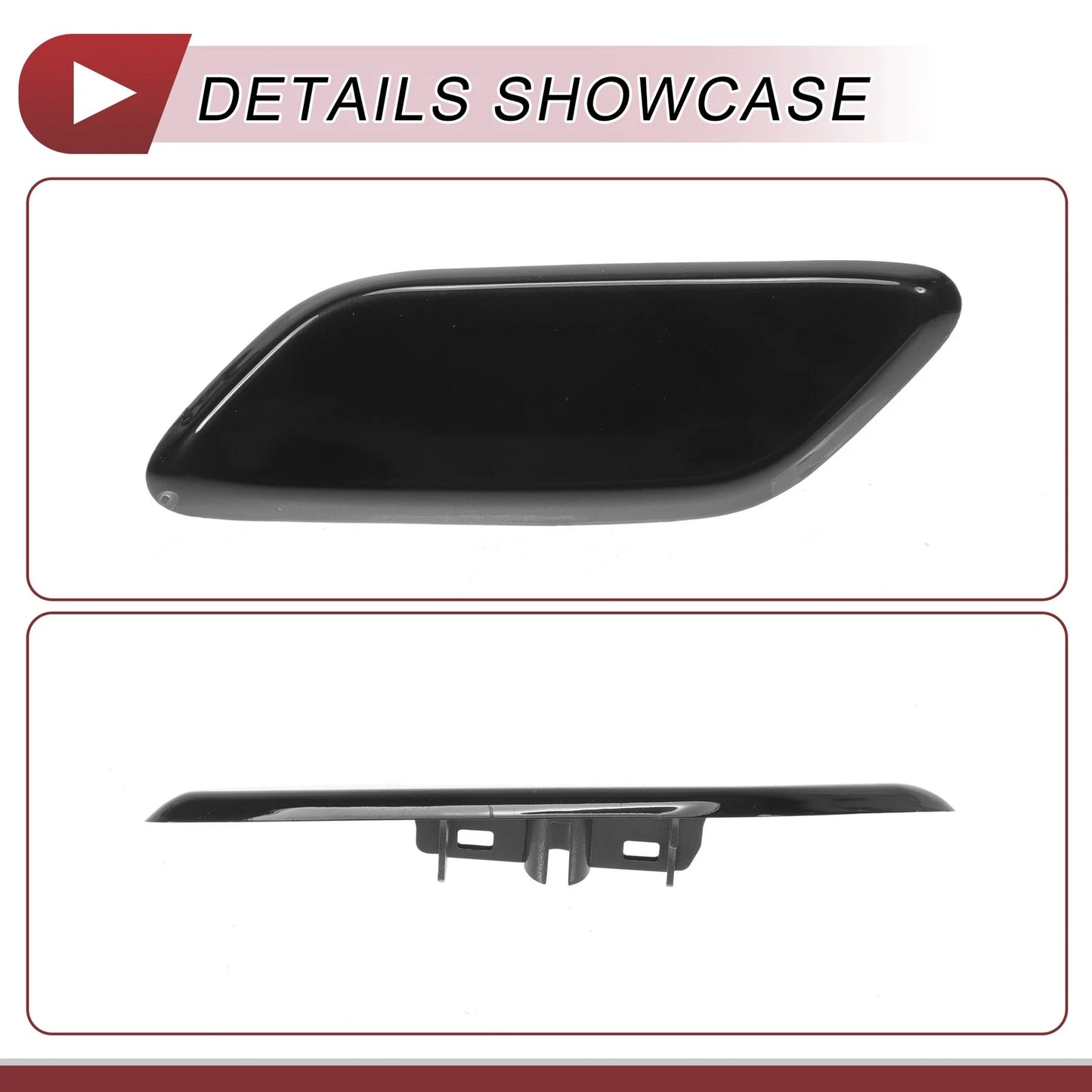 Front Left Washer Nozzle Cover for Honda CR-V 2009-2011 Black