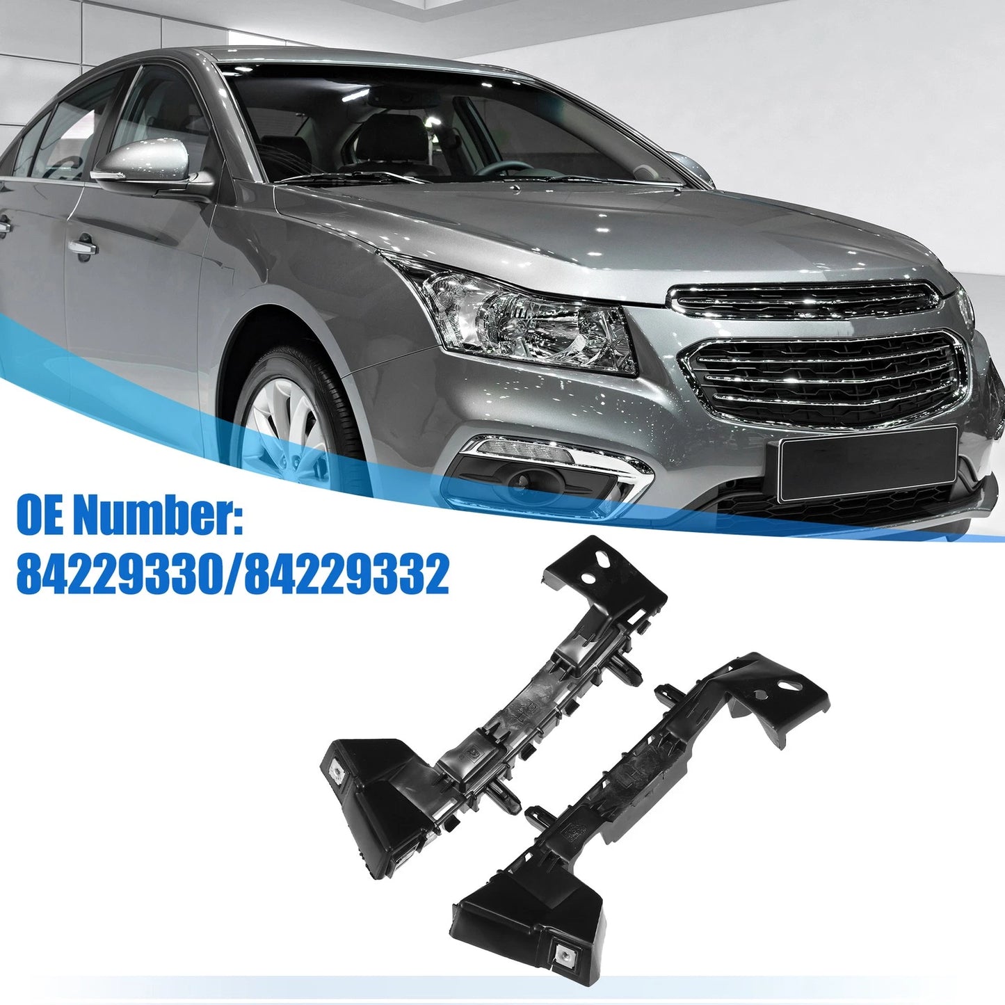 Pair Left & Right Front Bumper Bracket for Chevrolet