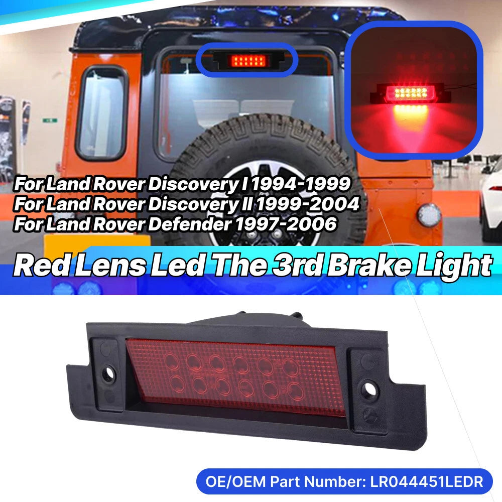 LED Third Tail Center Brake Light Lamp for Land Rover Discovery (1994–1999)