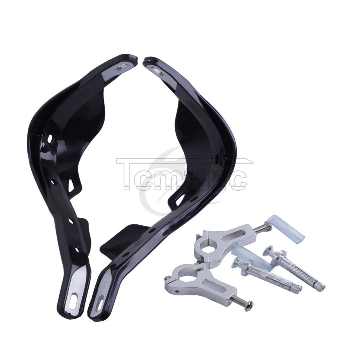 7/8" Black Brush Hand Guards for Honda Yamaha Suzuki Kawasaki Dirt Bikes ATV