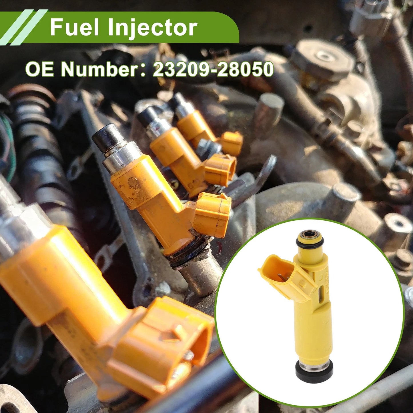 Fuel Injector for Toyota RAV4 Base 2.0 (2001-2003) - 1 x Yellow Injector