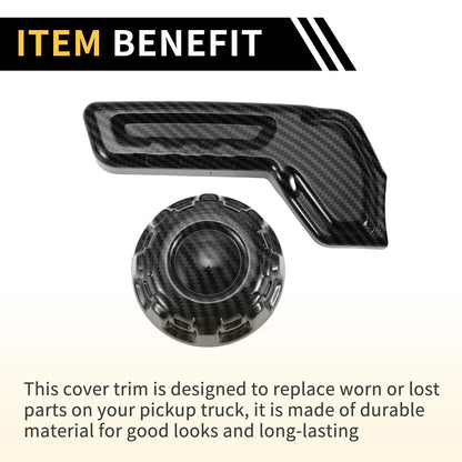Carbon Fiber Seat Adjustment Button Cover Trim for Jeep Gladiator (2019-2023)