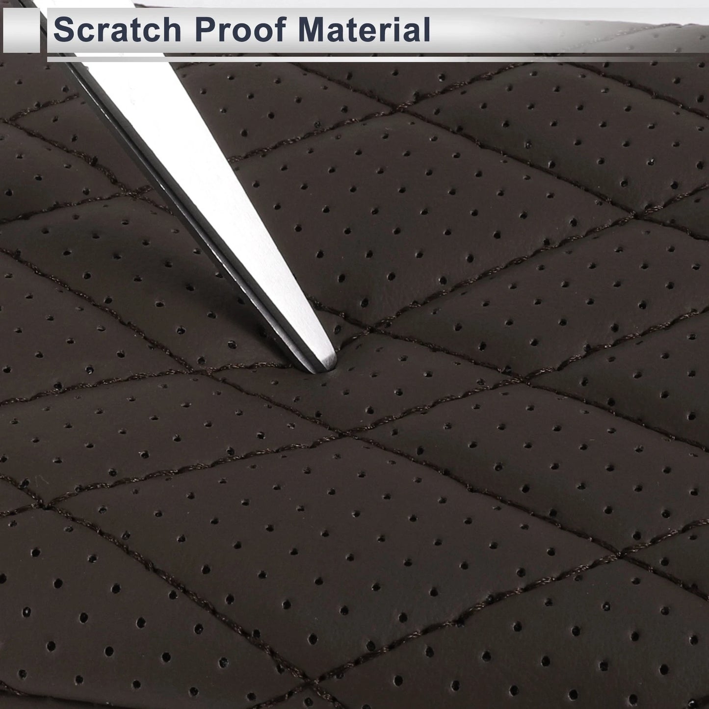 Car Center Console Cover for BMW 5 Series (2018-2023) - Deep Brown Storage Bag